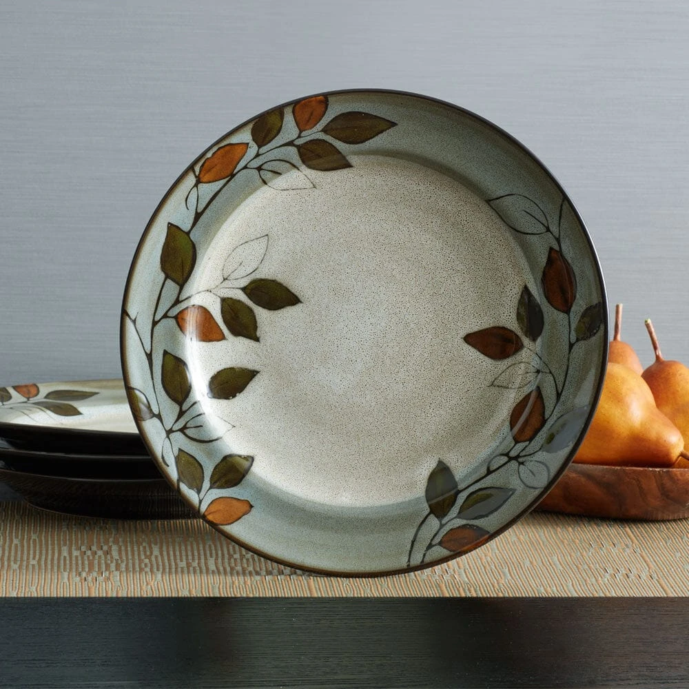 Rustic Leaves Set Of 4 Dinner Plates 4 Rustic Leaves Set Of 4 Dinner Plates - Image 2