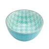 Pad Print Turquoise Geometric Soup Cereal Bowl -Deals Tableware Store 5203170