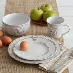 Farmhouse Hen Set Of 4 Dinner Plates -Deals Tableware Store 5219159 2 0f696639 05cb 40fb ad8f c2b9e7f58efe