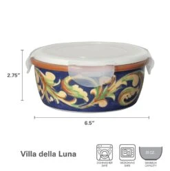 Villa Della Luna® Storage Bowl With Lid 9 Villa Della Luna® Storage Bowl With Lid -Deals Tableware Store 5254775 dimensions 01