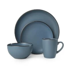 Hadlee Blue 16 Piece Dinnerware Set, Service For 4 13 Hadlee Blue 16 Piece Dinnerware Set, Service For 4 -Deals Tableware Store 5256017 3Q