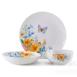 Anna 18 Piece Dinnerware Set, Service For 6 -Deals Tableware Store 5275547 Anna 3pps onWhite