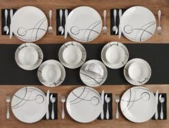 Circles 18 Piece Dinnerware Set, Service For 6 -Deals Tableware Store 5276287 Circles 18pcs Lifestyle 3