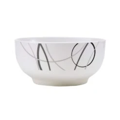 Circles 18 Piece Dinnerware Set, Service For 6 -Deals Tableware Store 5276287 Circles bowl onWhite