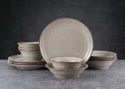 Easton 12 Piece Dinnerware Set, Service For 4 -Deals Tableware Store 5281313 Easton 12pc lifestyle1