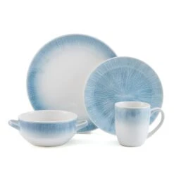 Logan 16 Piece Dinnerware Set, Service For 4 -Deals Tableware Store 5286181 Pfaltzgraff Logan 4PC PlaceSetting Silo