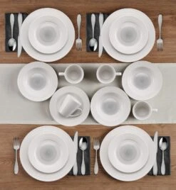 Annie Gray 16 Piece Dinnerware Set, Service For 4 -Deals Tableware Store 5286602 Annie Gray 16pc lifestyle 2