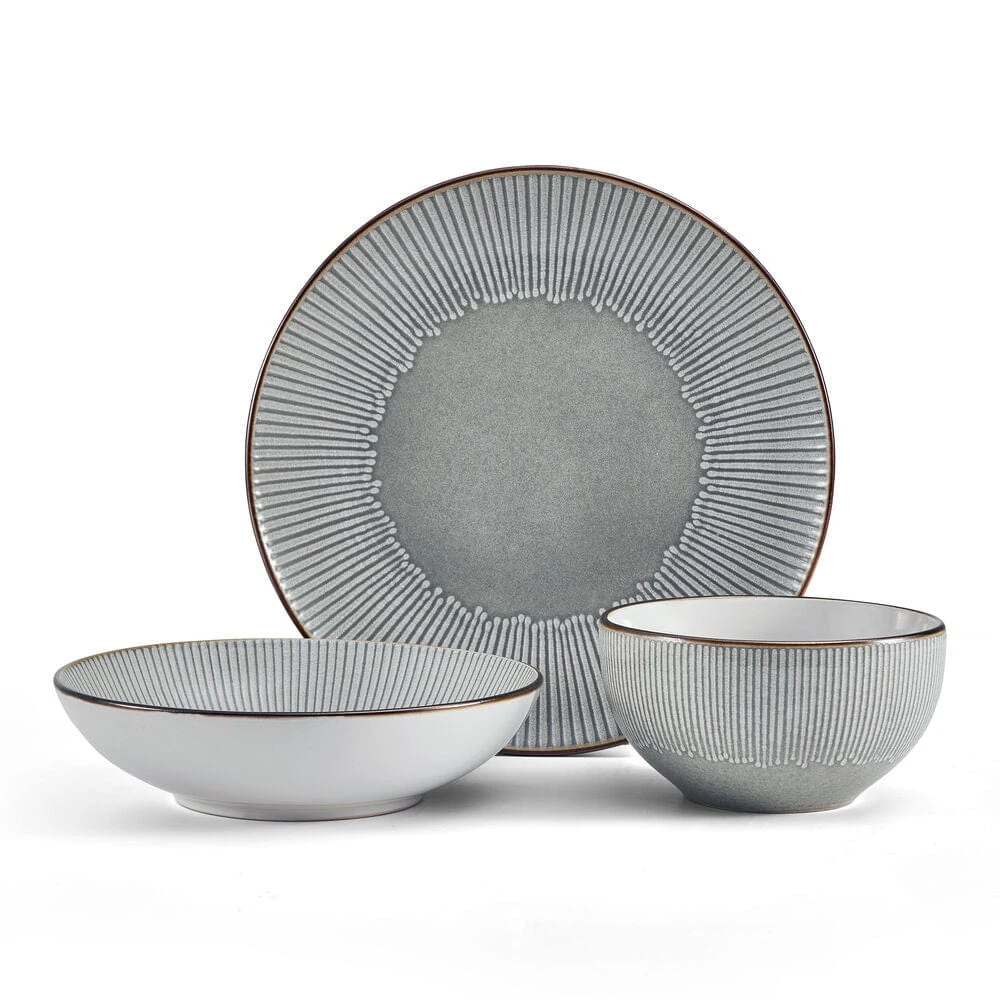 Arlie Gray 12 Piece Dinnerware Set, Service For 4 11 Arlie Gray 12 Piece Dinnerware Set, Service For 4 - Image 9