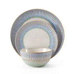 Hensley Blue 12 Piece Dinnerware Set, Service For 4 19 Hensley Blue 12 Piece Dinnerware Set, Service For 4 -Deals Tableware Store 5291361 PFZ Hensley Blue 3pc
