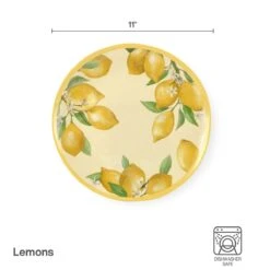 Lemons Set Of 4 Outdoor Melamine Dinner Plates -Deals Tableware Store 5293373 dinner infographic