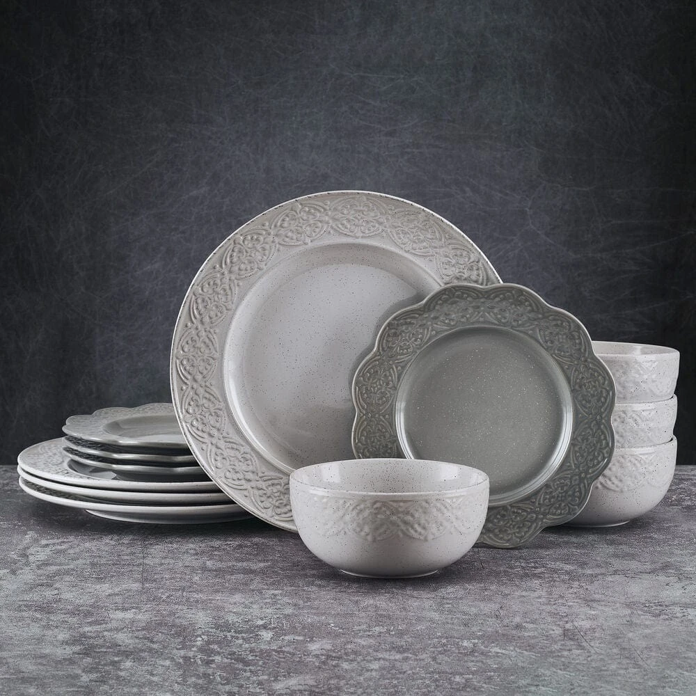Gia 12 Piece Dinnerware Set, Service For 4 4 Gia 12 Piece Dinnerware Set, Service For 4 - Image 2