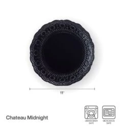Chateau Midnight Set Of 4 Dinner Plates -Deals Tableware Store 5296064 PFZ Chateau Navy Dinner Plate Infographic Dims