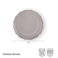 Chateau Smoke Set Of 4 Dinner Plates -Deals Tableware Store 5296066 CS dinnerplate infographicupdated 1