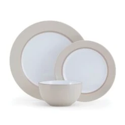 Grayson Taupe 12 Piece Dinnerware Set, Service For 4 19 Grayson Taupe 12 Piece Dinnerware Set, Service For 4 -Deals Tableware Store 5296694 GraysonTaupe 3pc