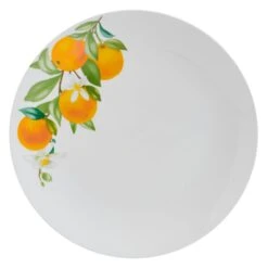 Oranges 12 Piece Dinnerware Set, Service For 4 -Deals Tableware Store 5296703 SN Oranges dinner plate silo