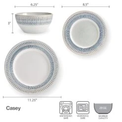 Casey 12 Piece Dinnerware Set, Service For 4 15 Casey 12 Piece Dinnerware Set, Service For 4 -Deals Tableware Store 5296883 IG casey12pcdinnerwareset