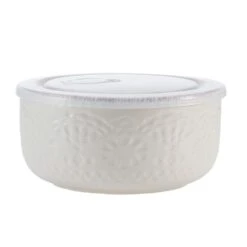 Chateau Cream Set Of 2 Storage Bowls With Lids 13 Chateau Cream Set Of 2 Storage Bowls With Lids -Deals Tableware Store 5297030 Chateau Bowl Silo Front