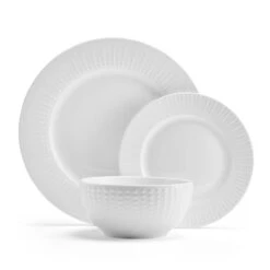 Cassie 12 Piece Dinnerware Set, Serivce For 4 -Deals Tableware Store 5297430 Cassie 3pc
