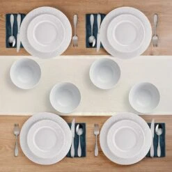 Maddy 12 Piece Dinnerware Set, Service For 4 -Deals Tableware Store 5297446 Maddy 12pc lifestyle topview