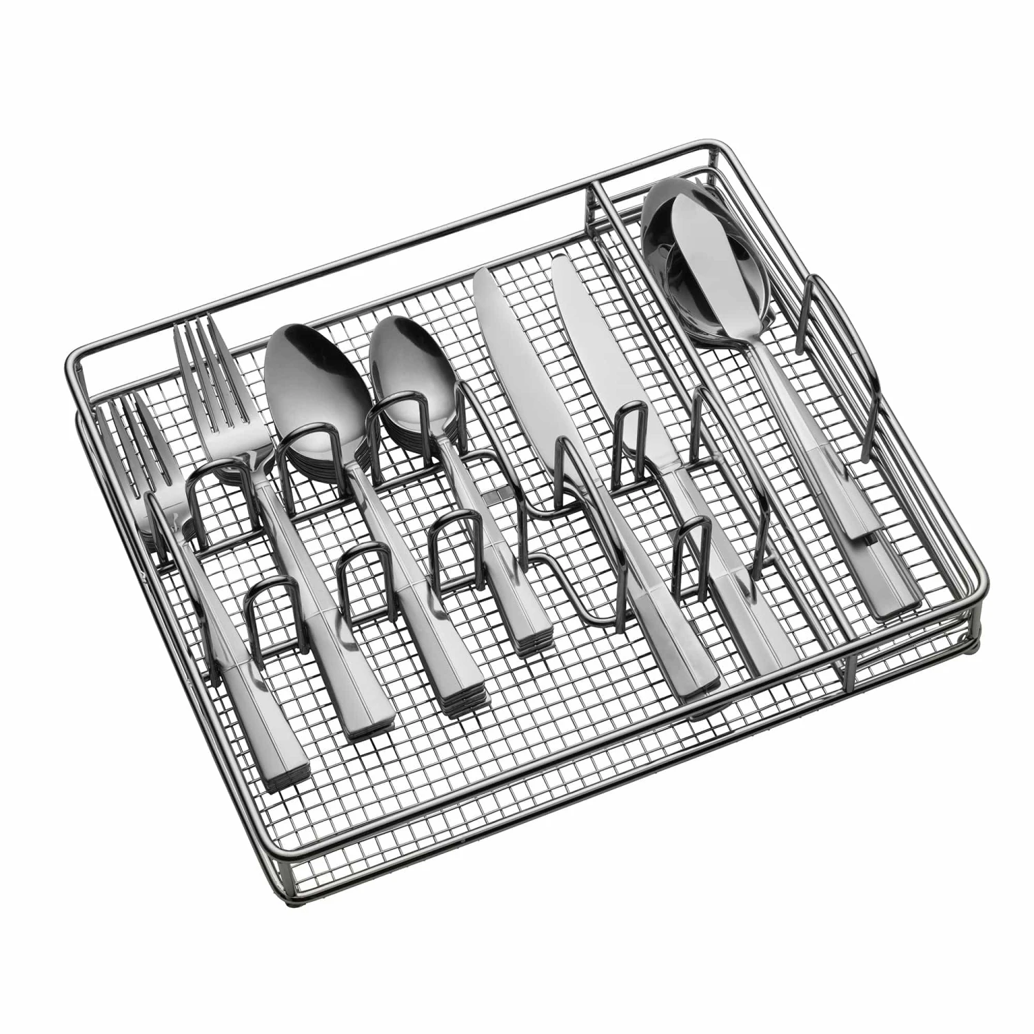 Arabesque Frost 42 Piece Flatware Set With Caddy, Service For 8 4 Arabesque Frost 42 Piece Flatware Set With Caddy, Service For 8 - Image 2