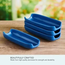 Callie Blue Set Of 4 Corn Dishes -Deals Tableware Store Callie Blue Set of 4 Corn Dishes 5293887 5