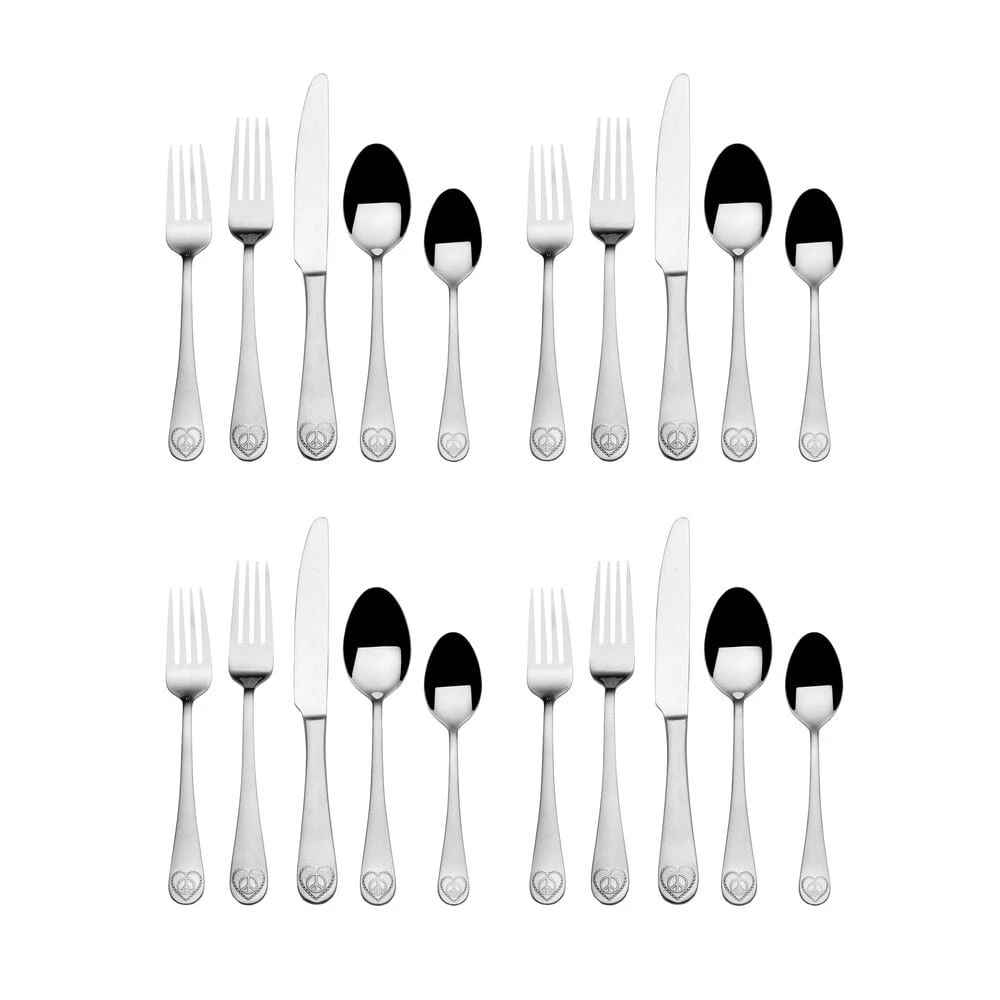Peace 20 Piece Flatware Set, Service For 4 9 Peace 20 Piece Flatware Set, Service For 4 - Image 7