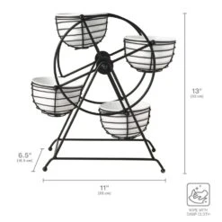 Ferris Wheel Entertaining Dip Bowl Serving Caddy -Deals Tableware Store Rotating Entertaining Caddy 5312721 4 1d5616ab 72c7 4b52 85d7 10e410d21a3e