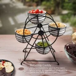 Ferris Wheel Entertaining Dip Bowl Serving Caddy -Deals Tableware Store Rotating Entertaining Caddy 5312721 5 bf9805c1 269b 484c 863d 575e16bf9768