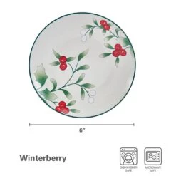 Winterberry® Set Of 4 Appetizer Plates, 6 Inch -Deals Tableware Store Winterberry Set of 4 Appetizer Plates 5295768 5