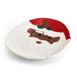 Winterberry® African American Santa Figural Cookie Plate -Deals Tableware Store Winterberry African American Santa Figural Cookie Plate 5308738 3