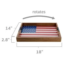 American Flag Lazy Susan Serve Tray -Deals Tableware Store american flag lazy susan serve tray 5266467 5