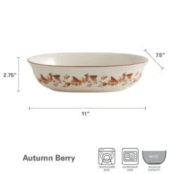 Autumn Berry Oval Vegetable Bowl -Deals Tableware Store autumn berry oval vegetable bowl 5189164 3