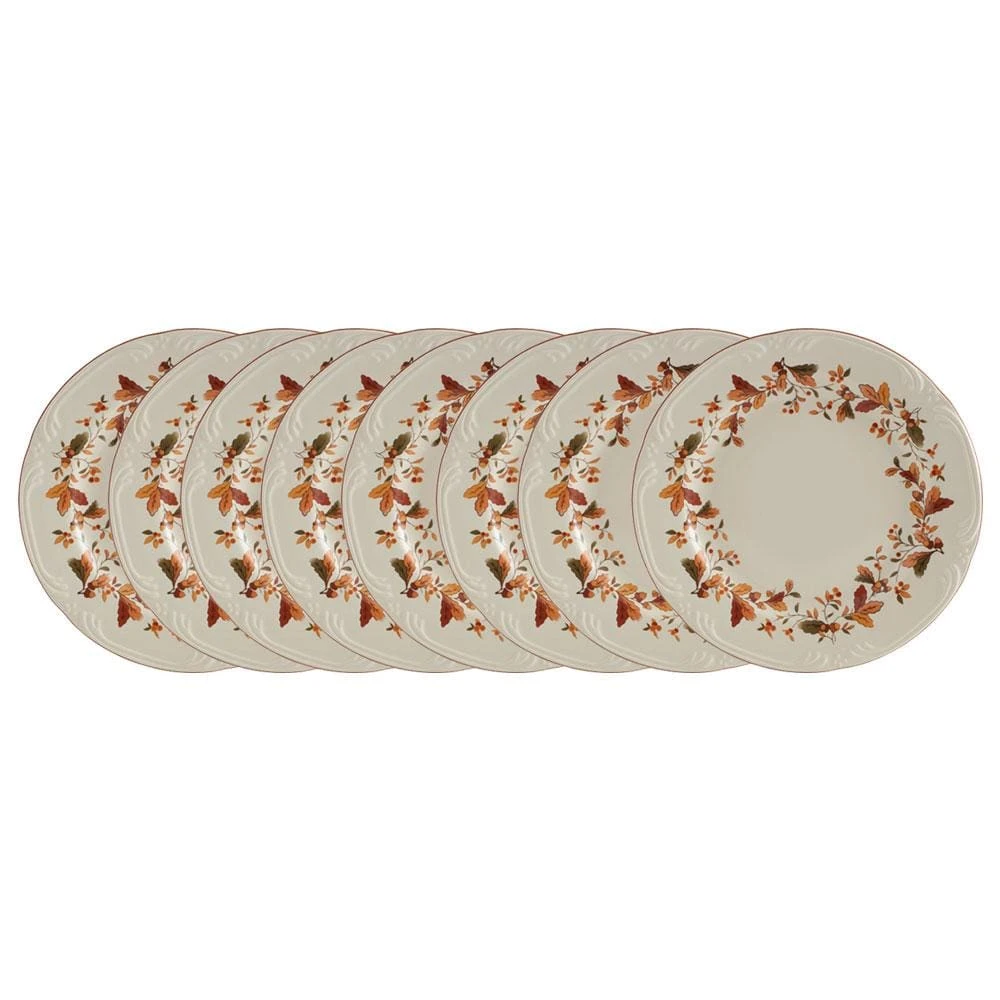 Autumn Berry Set Of 8 Salad Plates 3 Autumn Berry Set Of 8 Salad Plates