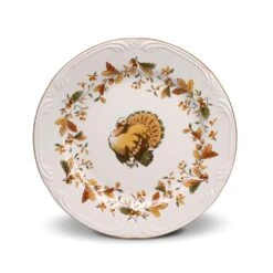 Autumn Berry Set Of 8 Turkey Salad Plates -Deals Tableware Store autumn berry set of 8 turkey salad plates K85152689 4