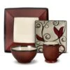 Belmont Square Red Vine Dinnerware Set 1 Belmont Square Red Vine Dinnerware Set -Deals Tableware Store belmont square red vine dinnerware set K165231304 3