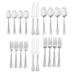 Capri Frost 20 Piece Flatware Set, Service For 4 -Deals Tableware Store capri frost 20 piece flatware set service for 4 5077441 2