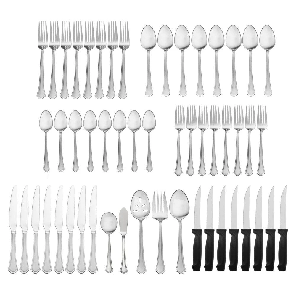 Capri Frost 53 Piece Flatware Set, Service For 8 5 Capri Frost 53 Piece Flatware Set, Service For 8 - Image 3