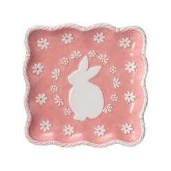 Easter Bunny Square Plate