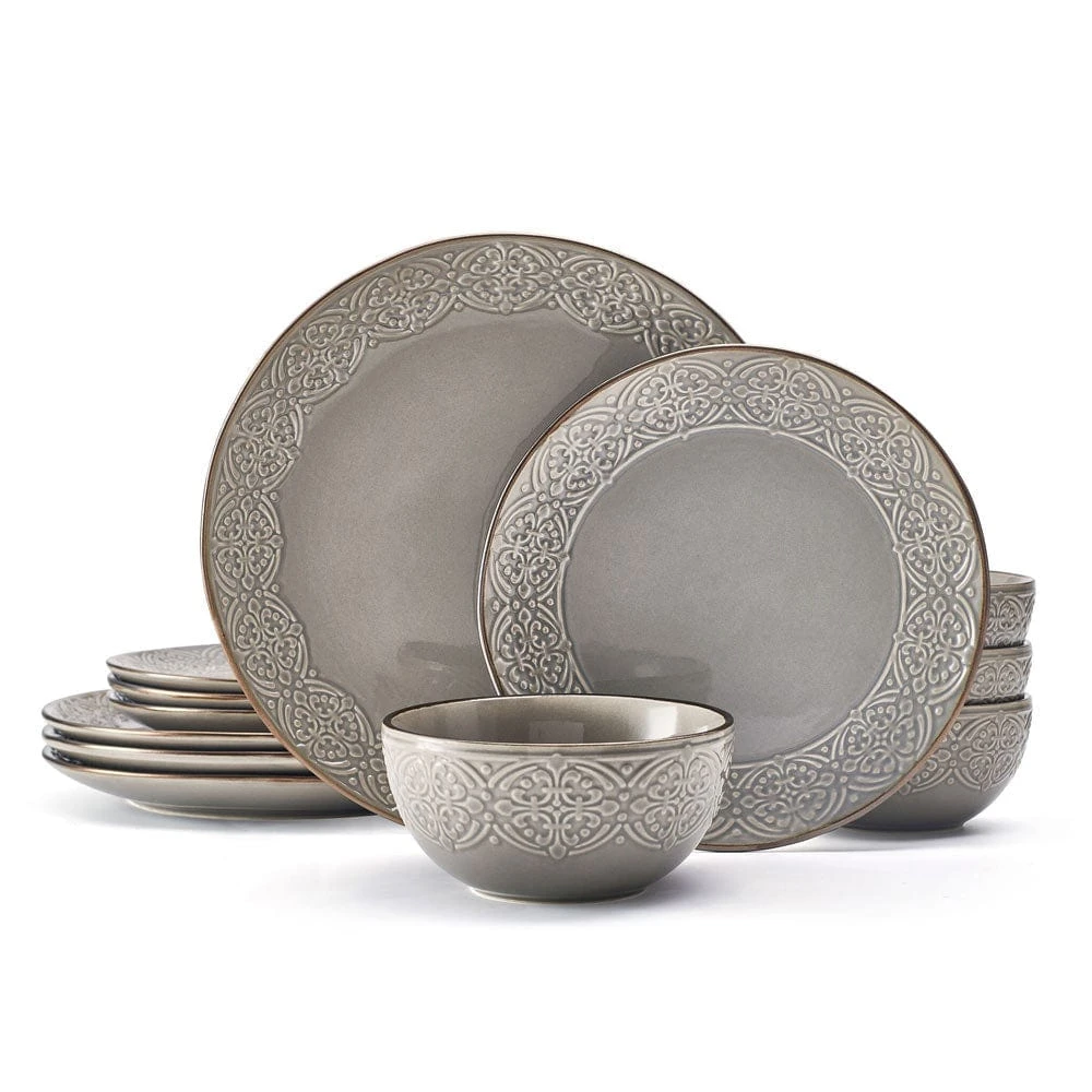 Emma 12 Piece Dinnerware Set, Service For 4 3 Emma 12 Piece Dinnerware Set, Service For 4