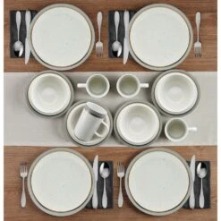 Ezra Grey 16 Piece Dinnerware Set, Service For 4 -Deals Tableware Store ezra grey 16 piece dinnerware set service for 4 5287908 3