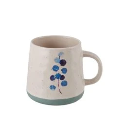 Floral Blue Set Of 6 Mugs, Assorted -Deals Tableware Store floral set of 6 matted mugs assorted 5282195 5
