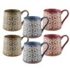 Floral Set Of 6 Mugs, Assorted -Deals Tableware Store floral set of 6 mugs assorted 5282145 1
