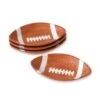 Football Shaped Plates, Set Of 4 -Deals Tableware Store football shaped plates set of 4 K5073548 1