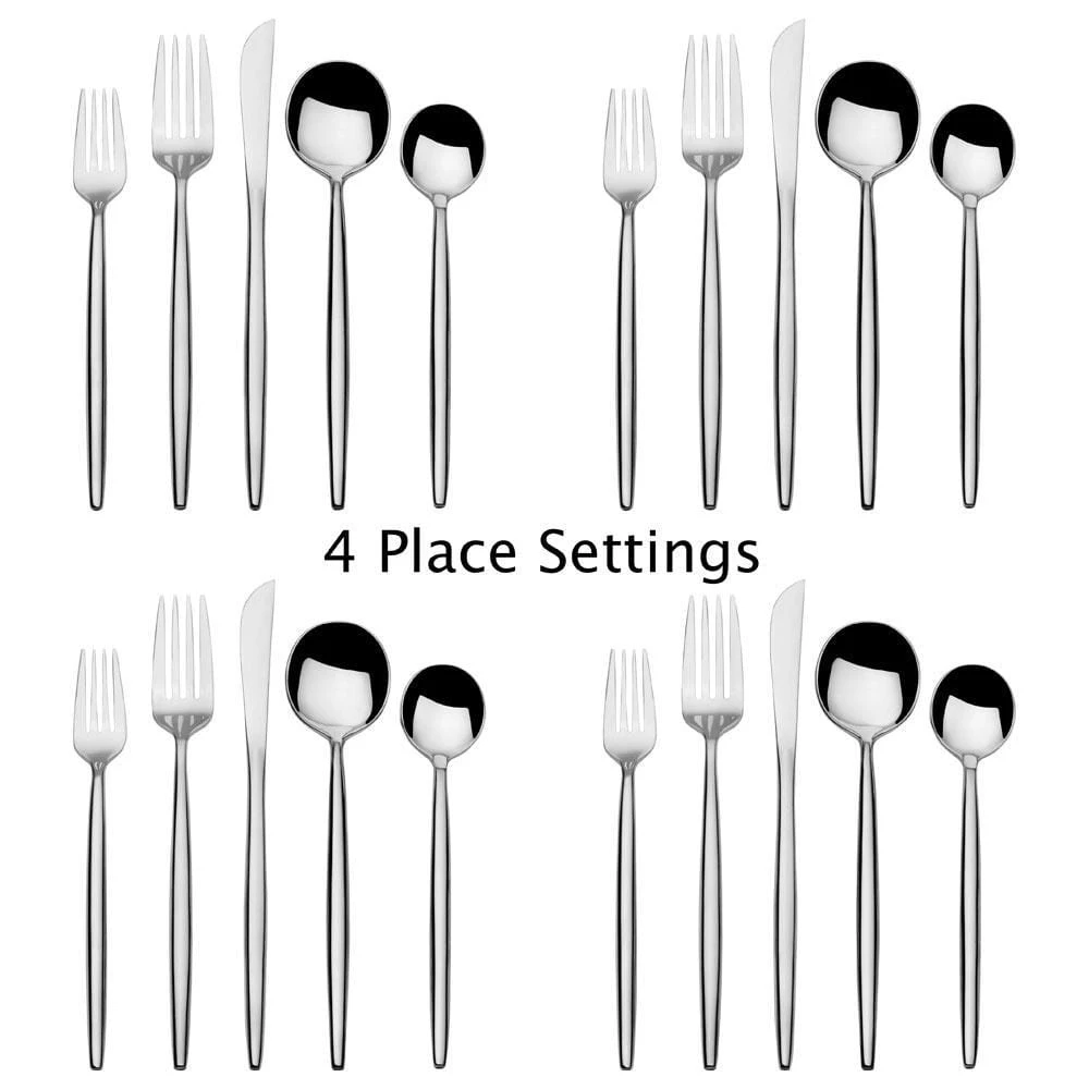 Forged Shea 20 Piece Flatware Set, Service For 4 5 Forged Shea 20 Piece Flatware Set, Service For 4 - Image 3