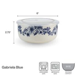 Gabriela Blue Set Of 2 Storage Bowls With Lids -Deals Tableware Store gabriela blue set of 2 storage bowls with lids 5297036 5