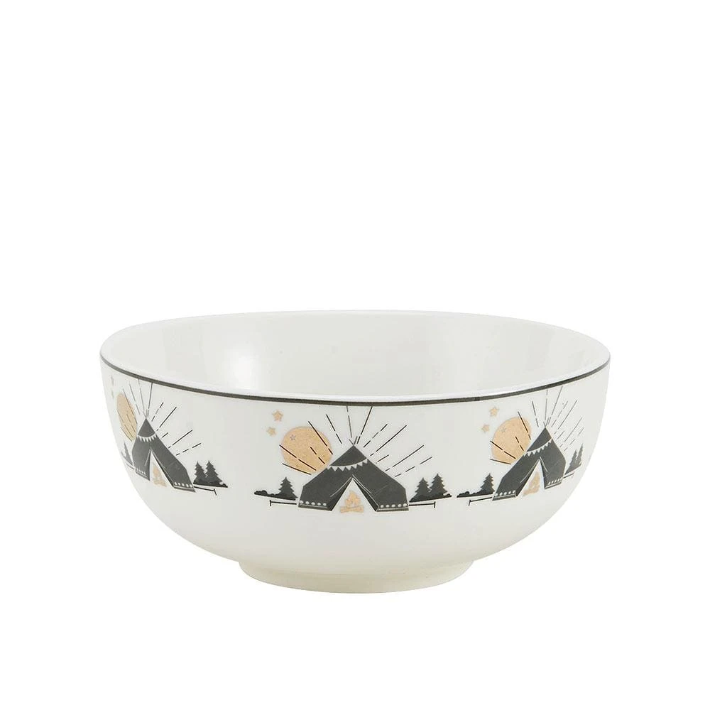 Happy Campers Soup Cereal Bowl 3 Happy Campers Soup Cereal Bowl