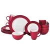 Harmony Red 16 Piece Dinnerware Set, Service For 4 1 Harmony Red 16 Piece Dinnerware Set, Service For 4 -Deals Tableware Store harmony red 16 piece dinnerware set service for 4 5131071 1