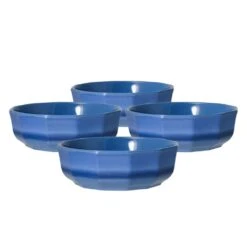 Heritage Blue Set Of 4 Outdoor Melamine Cereal Bowls
