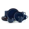 Hunter Blue 16 Piece Dinnerware Set, Service For 4 -Deals Tableware Store hunter blue 16 piece dinnerware set service for 4 5286598 1