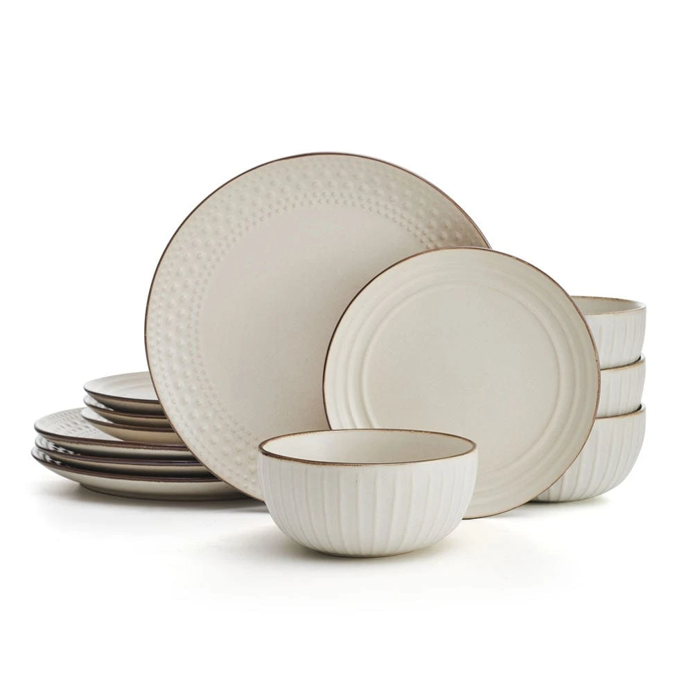 Janelle 12 Piece Dinnerware Set, Service For 4 3 Janelle 12 Piece Dinnerware Set, Service For 4